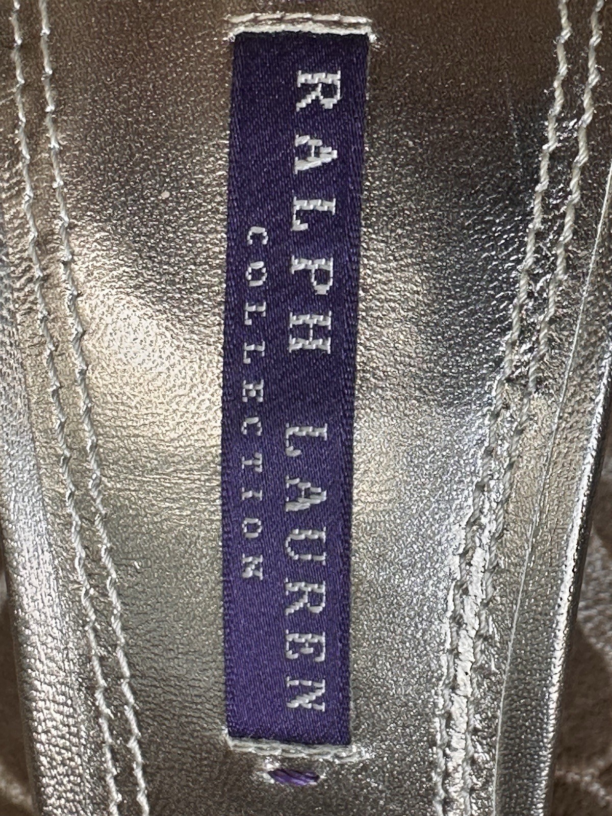 Ralph Lauren Collection Women Beige Leather Strappy Pointed Toe Buckle 8.5B