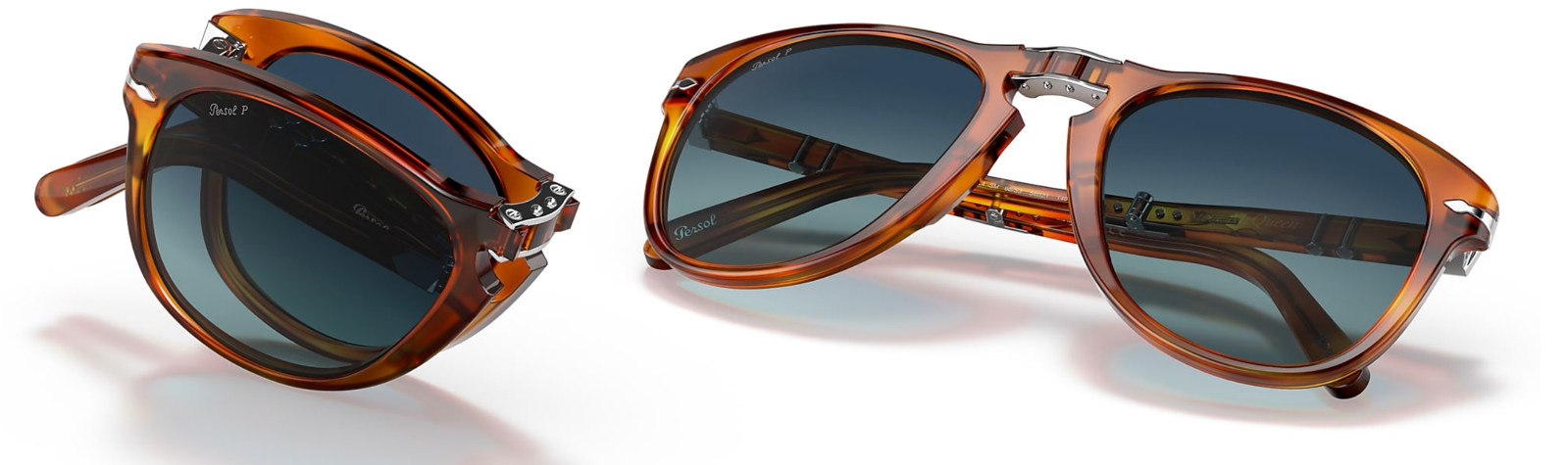 Persol 714SM Steve McQueen Light Havana Sunglasses 54 mm Made in Italy