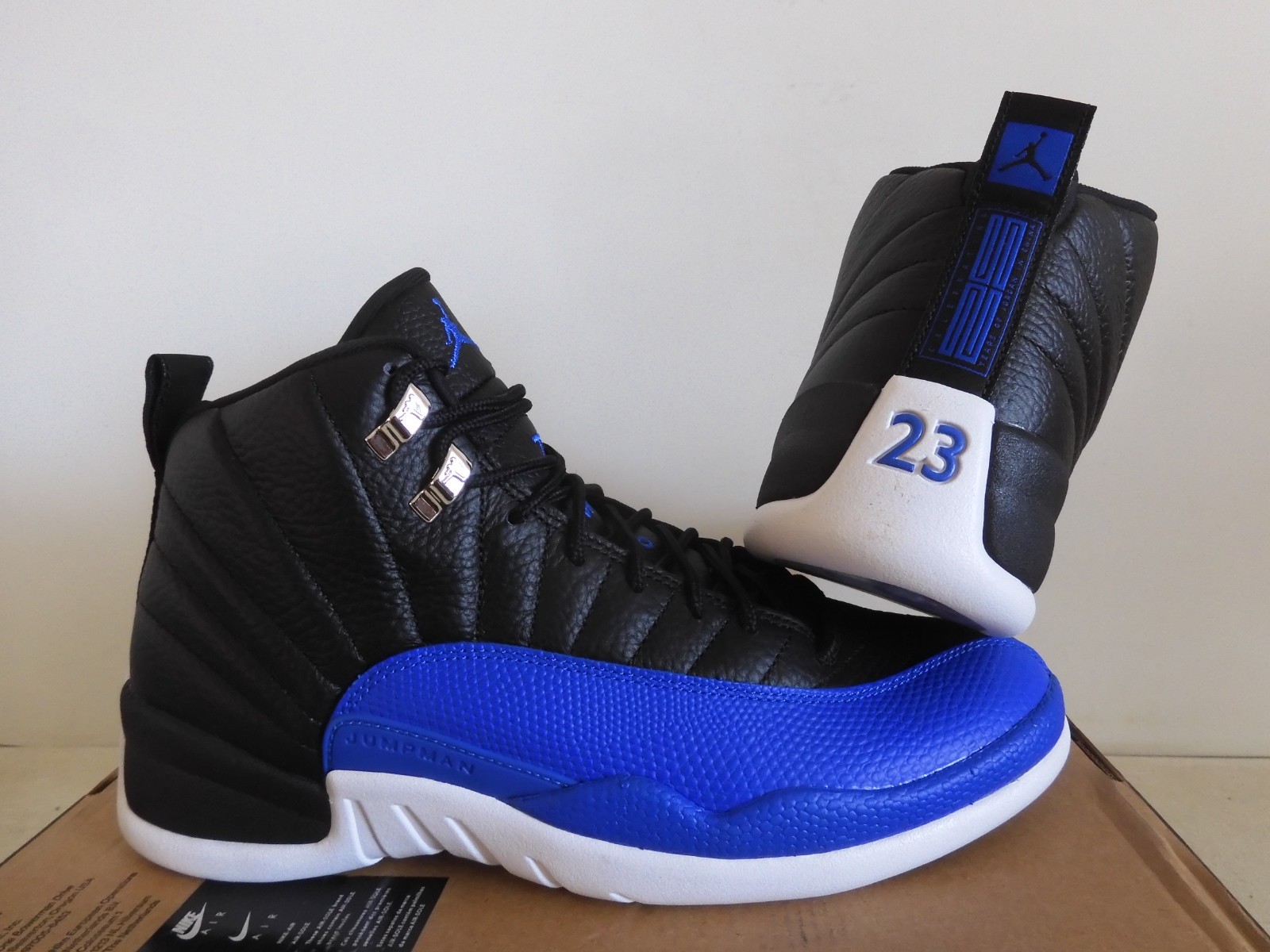 Nike Air Jordan 12 Retro Black-Hyper Royal Blue Womens [AO6068-004]