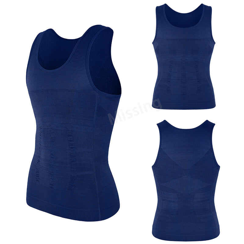 Men Gynecomastia Compression Shirt Chest Control Body Shaper Slim Vest Tank Top