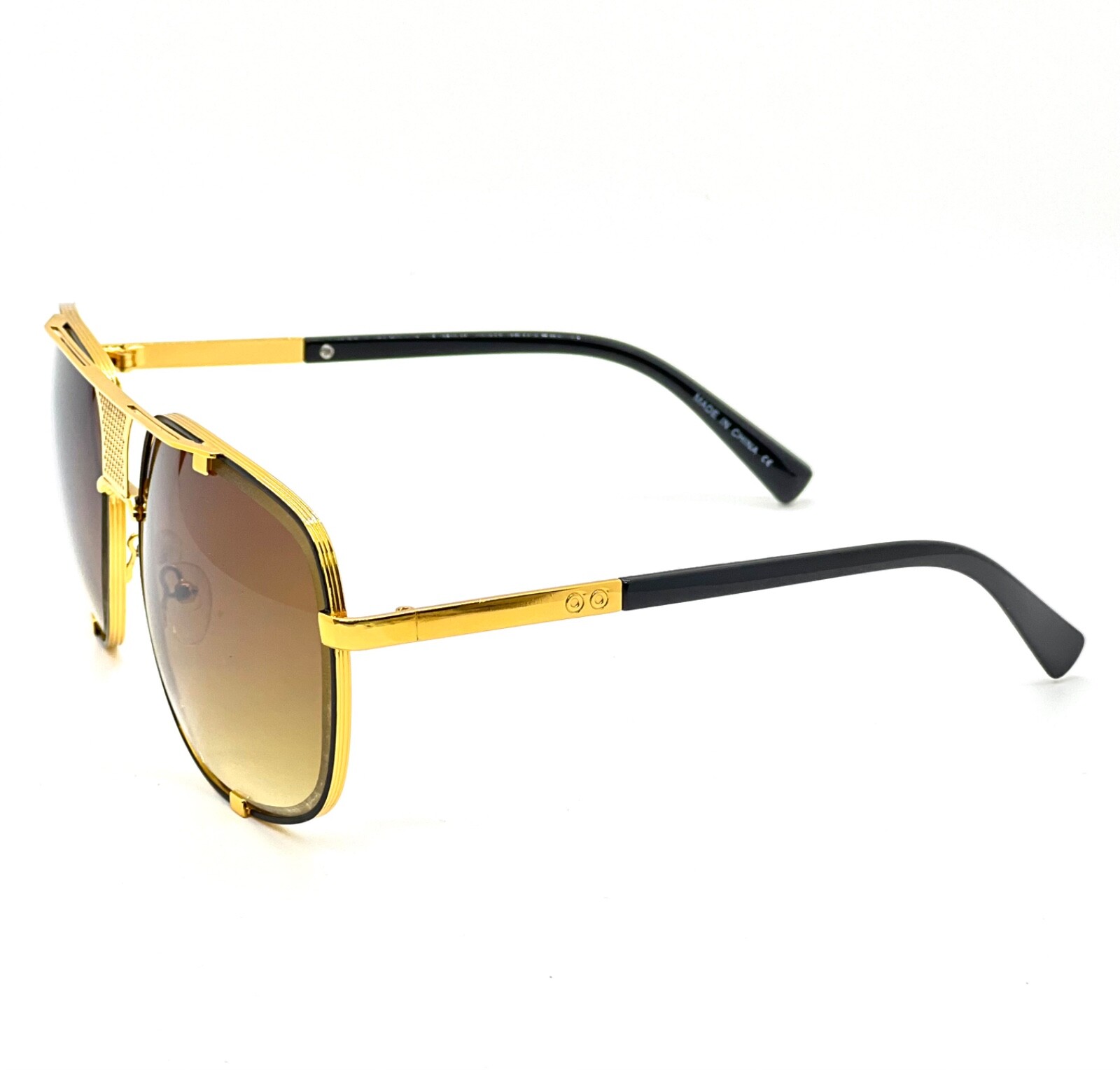Luxury Sun Glasses Outdoor Driving Retro Black Gradient Lens Classic Eye Glasses