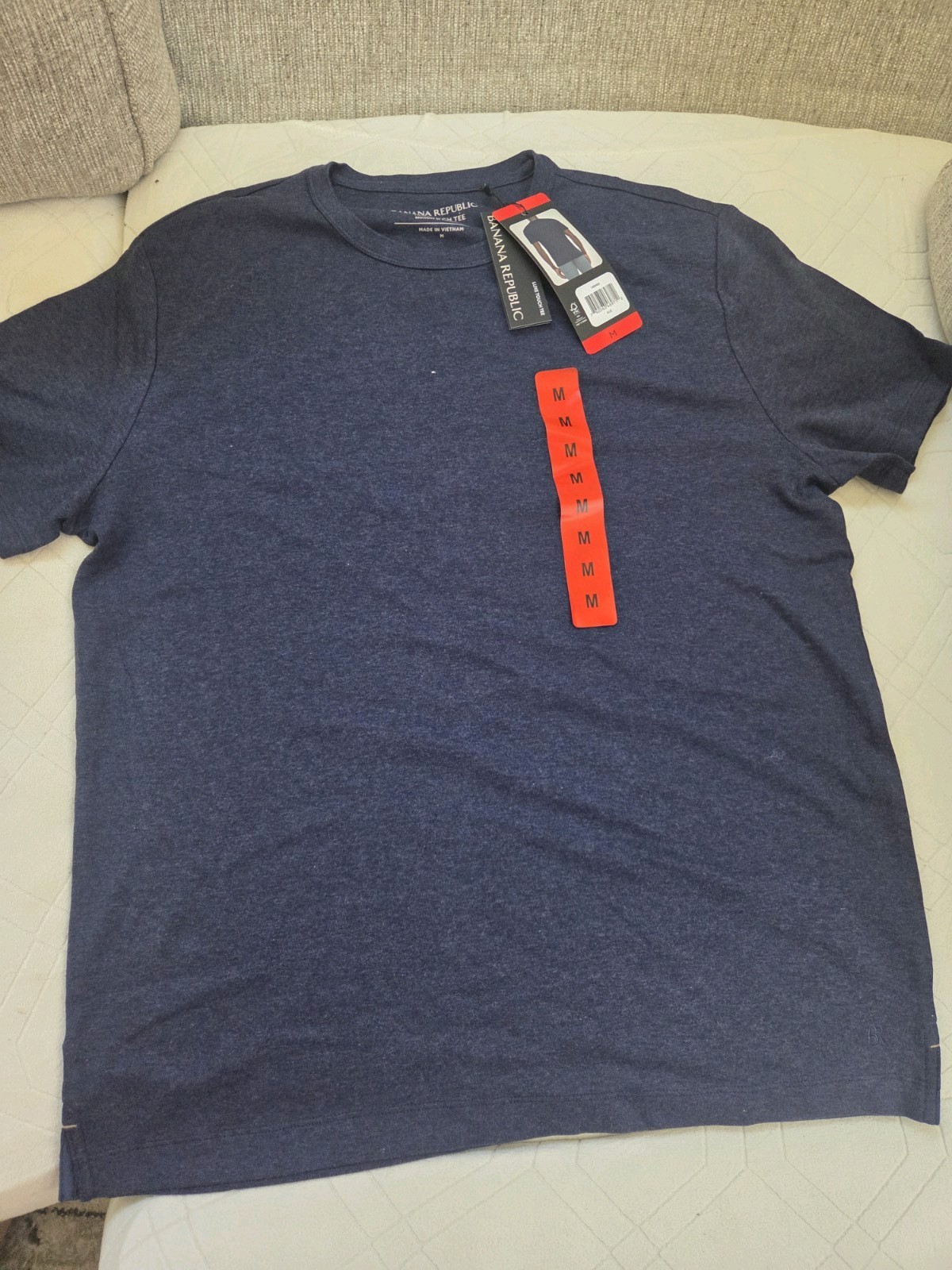 Banana Republic Men’s Luxe Touch Tee Navy Blue T-Shirt Size M NWT