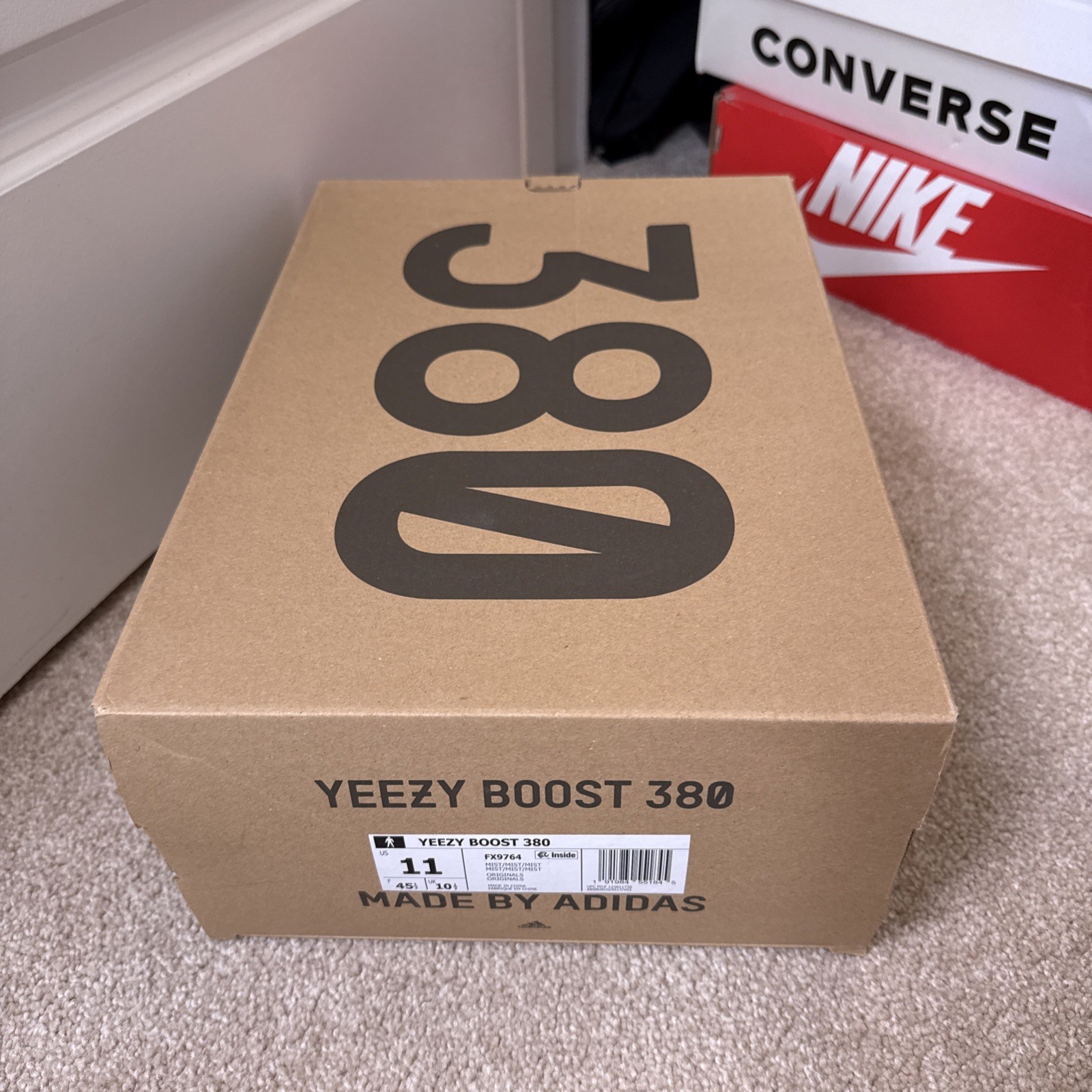 Adidas Yeezy Boost 380 Mist Non-Reflective SIZE 11 DS FX9764