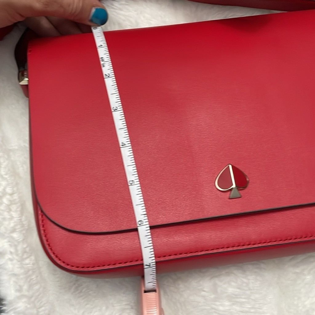 Leather handbag Kate Spade Red in Leather New without tags.