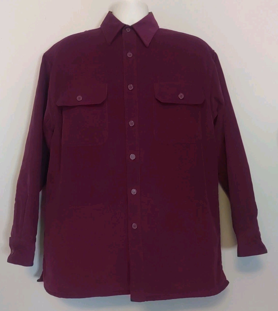 Timber Trail Men Brick Red Corderoy Insulated Shirt Jacket Size M