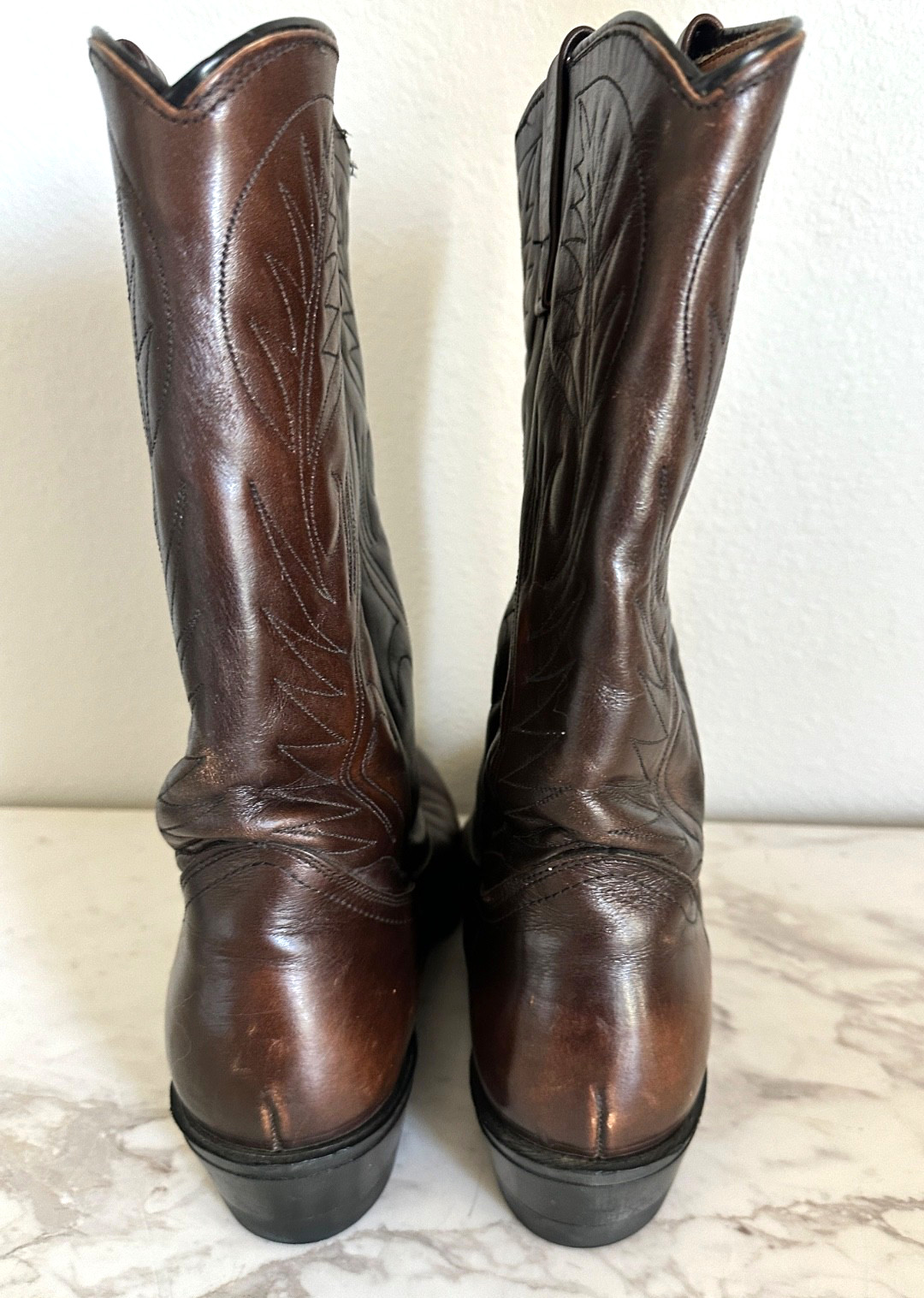Red Wing Pecos Boots Men’s Size 10 D Brown Leather Western Pull On 9801 Cowboy