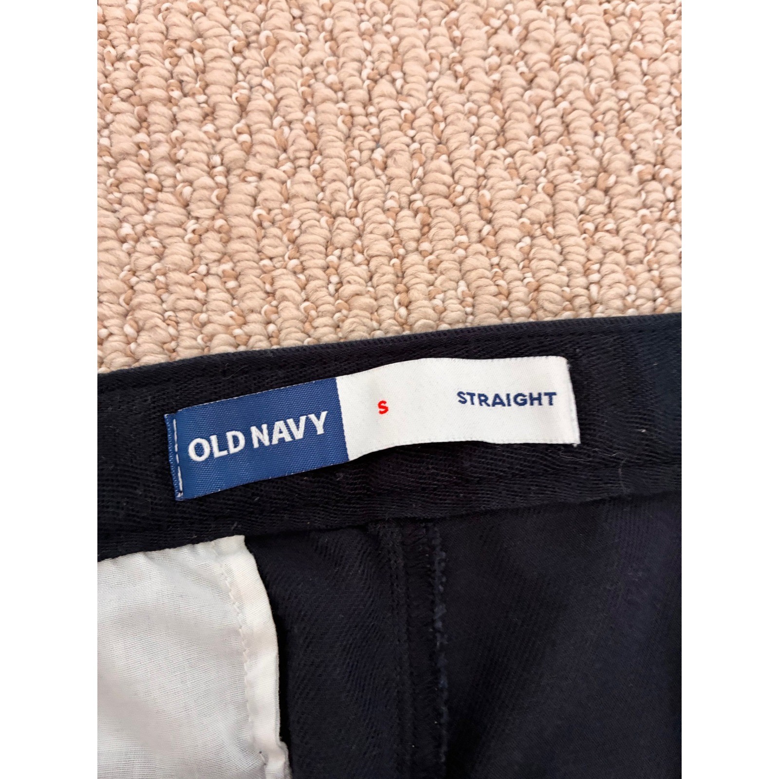 Old Navy Weekender Pant Classic Navy Straight Leg Drawstring Size S 421916-01