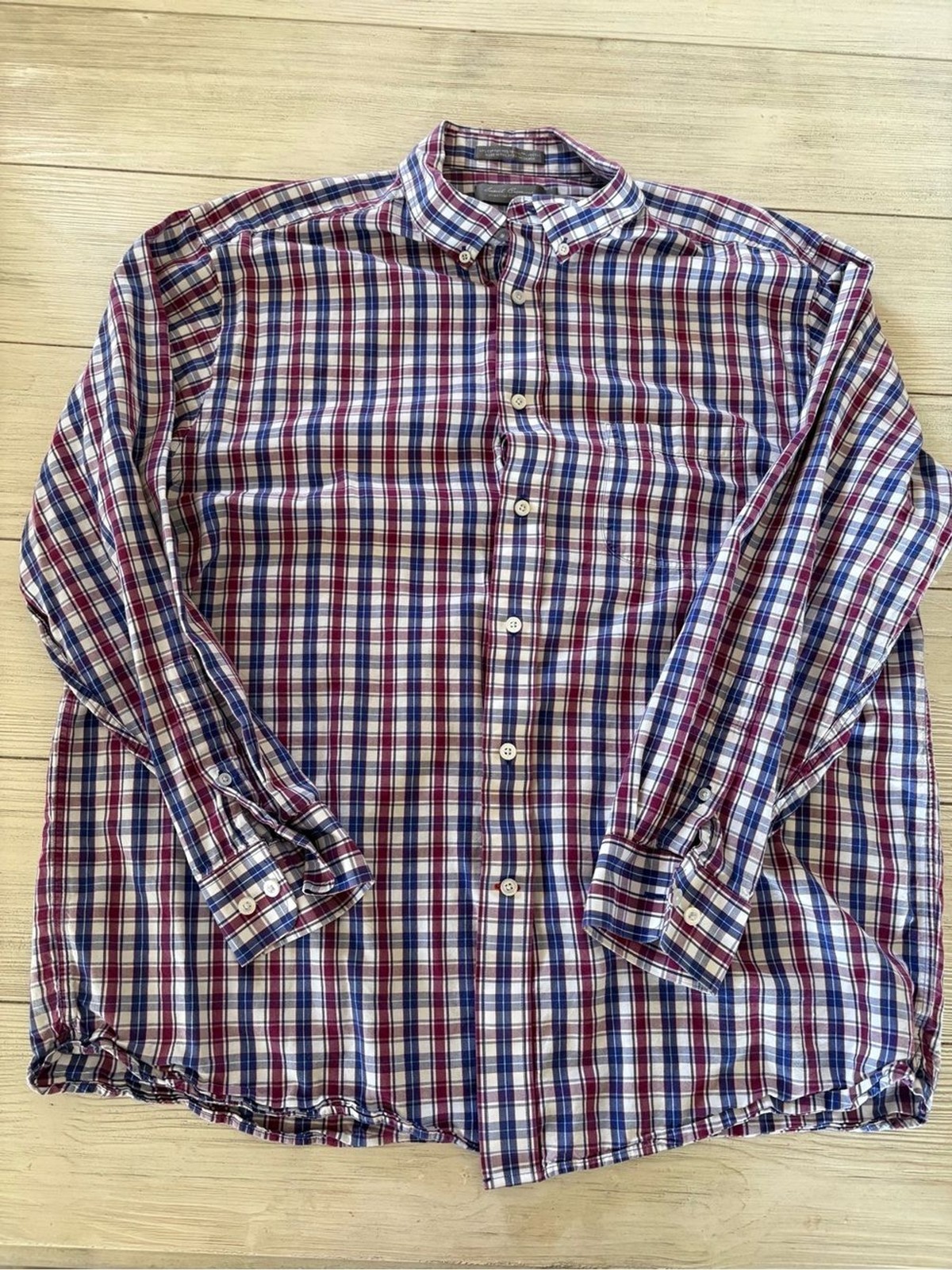 Daniel Cremieux Signature Collection Men’s Plaid Button-Down Shirt | Size XL