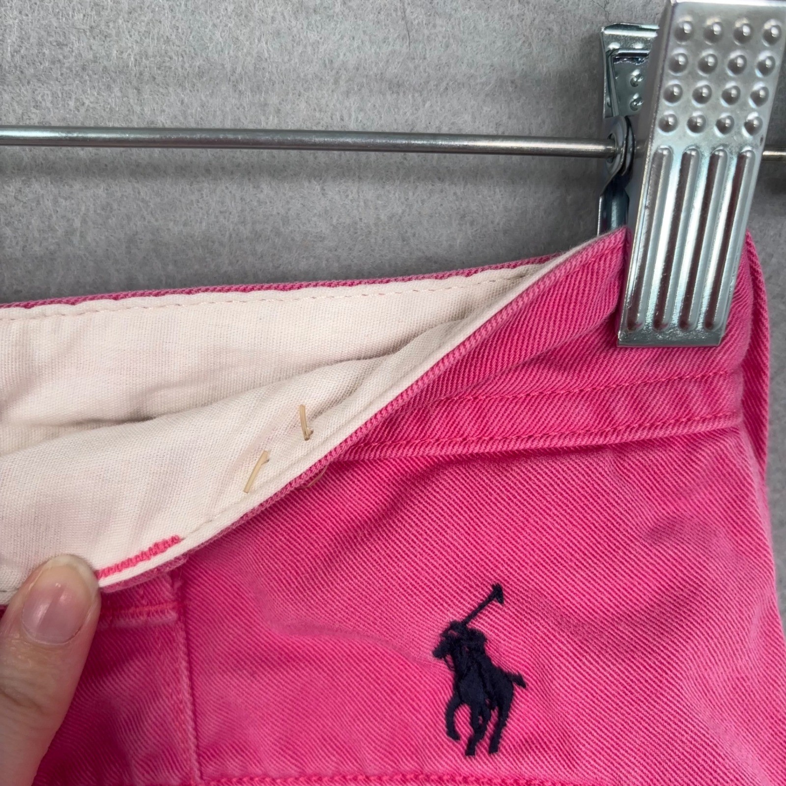 Polo Ralph Lauren Shorts Womens 2 Pink Chino Classic Preppy Summer Coastal