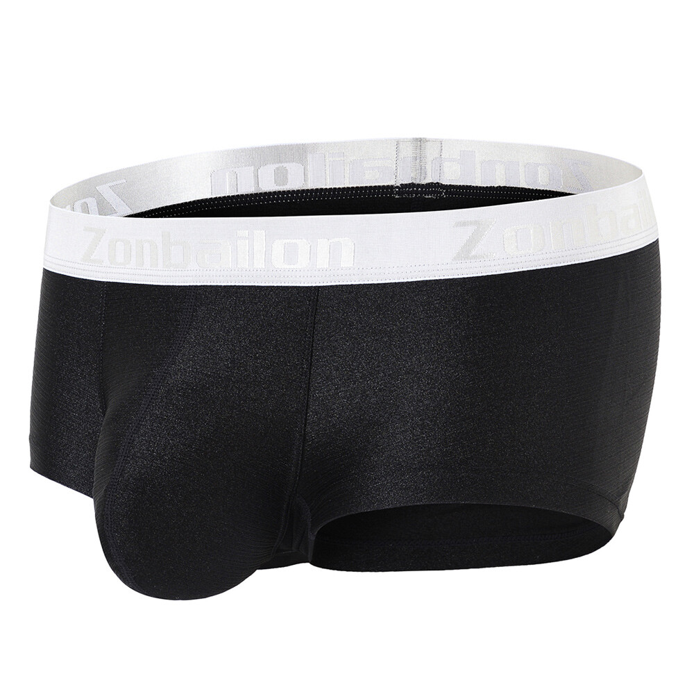 Zonbailon Men’s Underwear Boxer Briefs Show Big Pouch With Comfort Waistband