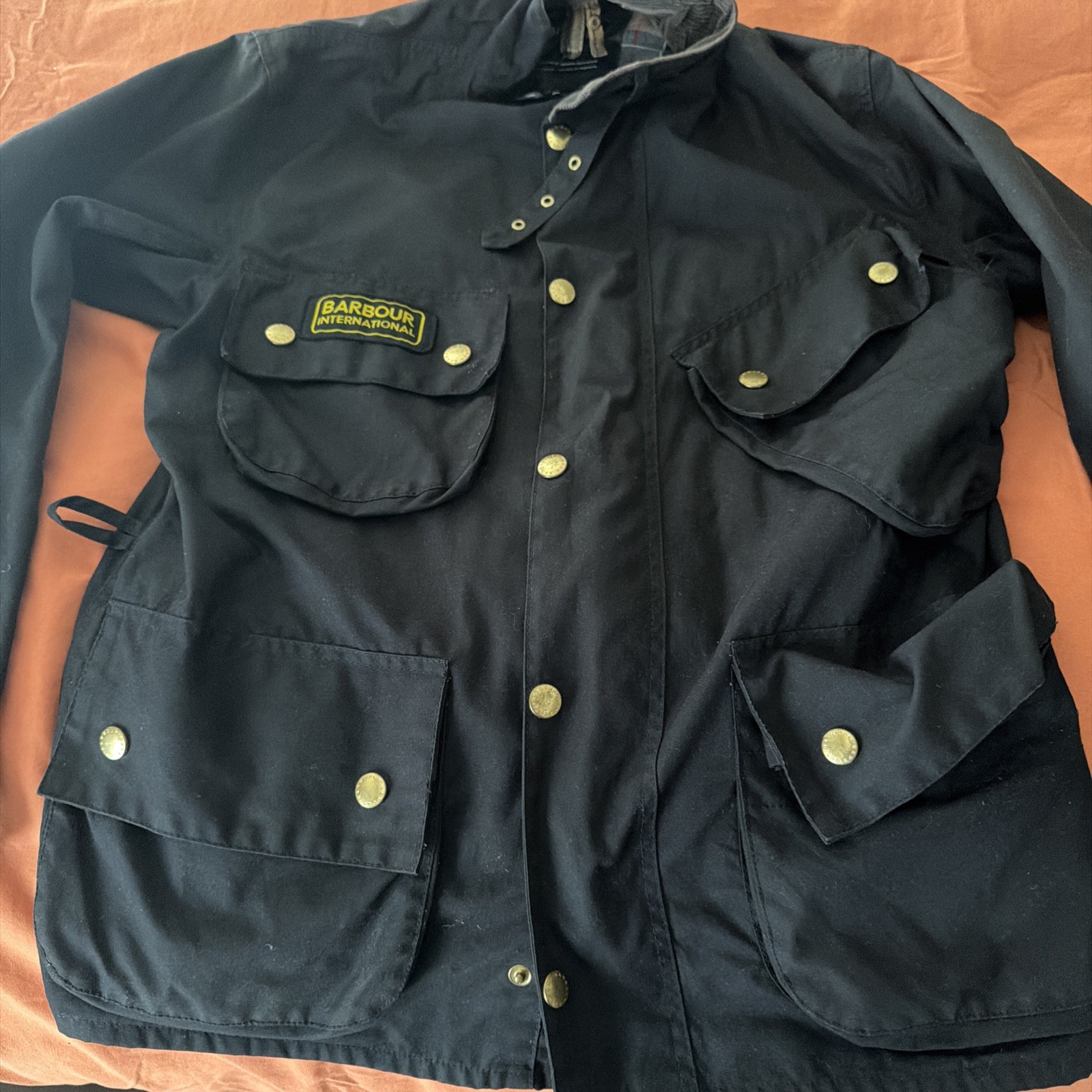 Vintage Barbour International Wax jacket M