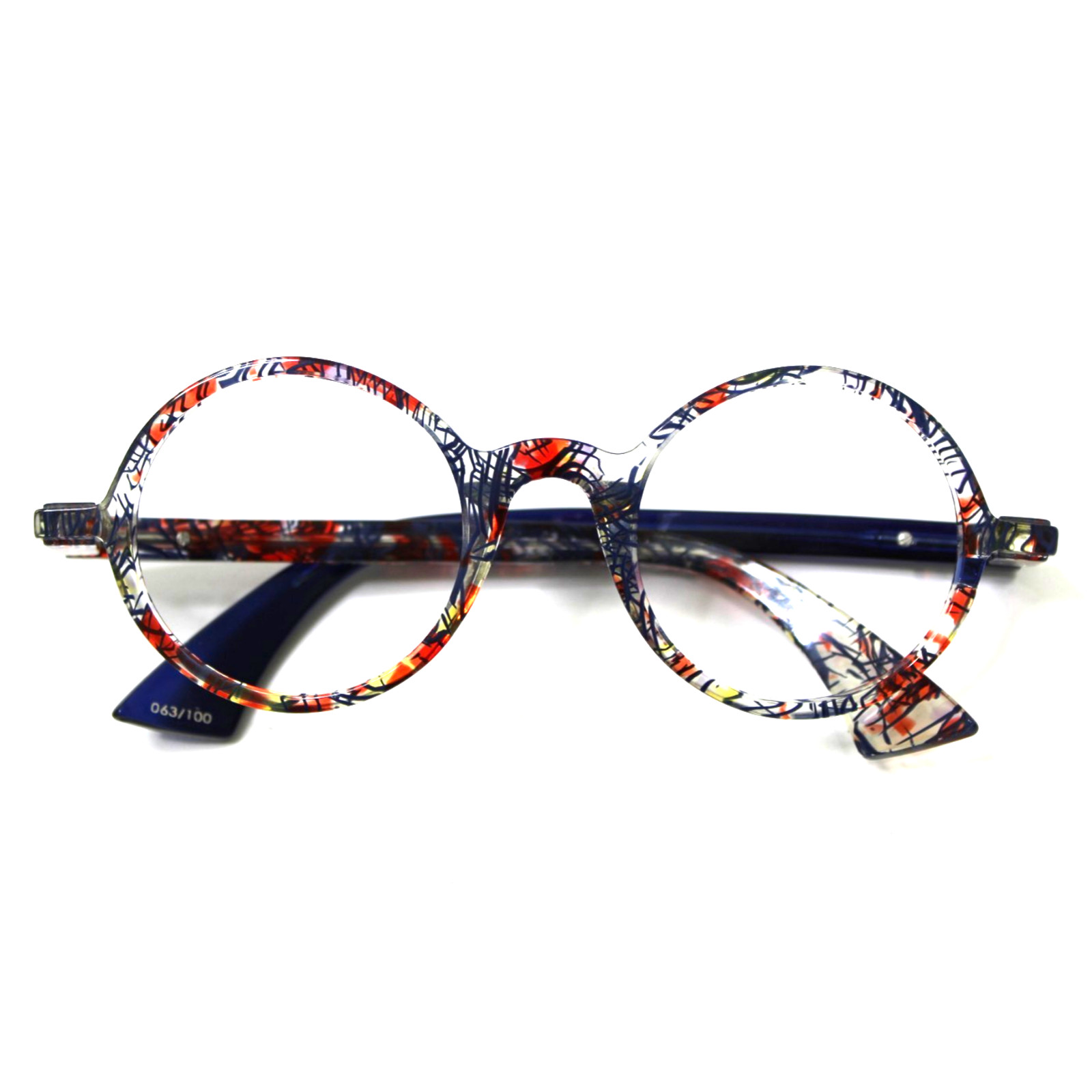 Piero Massaro Eyeglasses Glasses Frames Only PM484 EY2 Round Unisex Italy 142mm