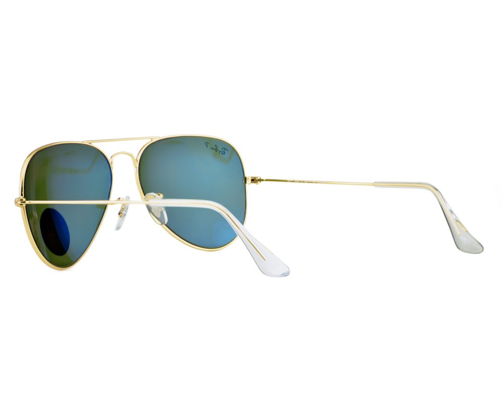 Ray-Ban Sunglasses RB3025 Aviator Classic 58mm Gold Frame Polarized Green Lens