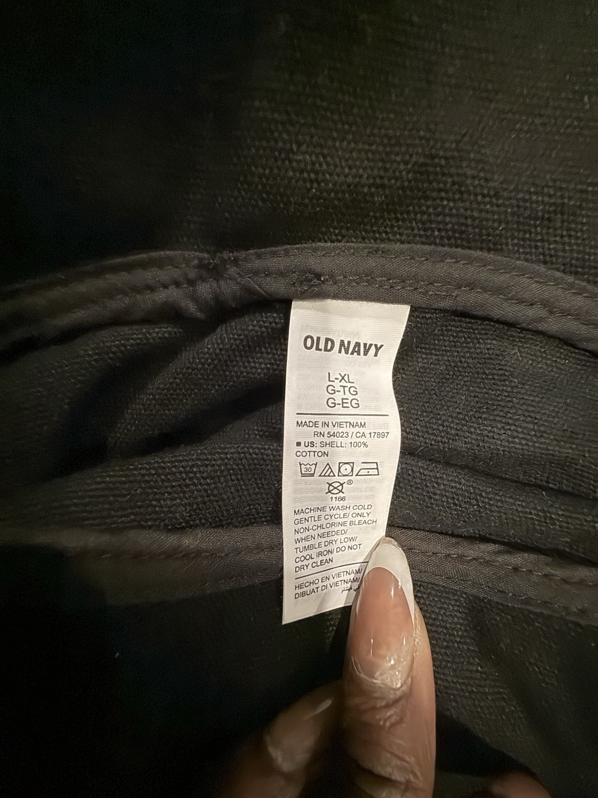 Old Navy, Black Bucket Hat
