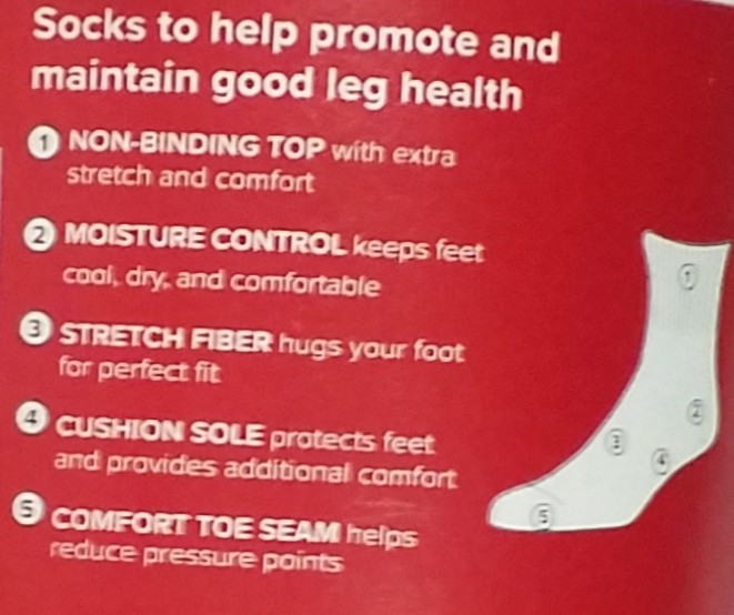 Genuine Medipeds Diabetic Ankle Socks Fits Men Shoe 7-12 Black 4 – Pack