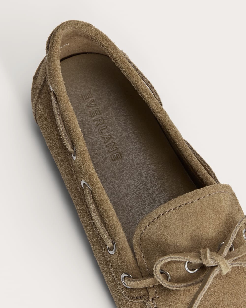 Everlane The Boat Shoe Suede Farro Brown Moccasin Loafers Size 7.5 New in Box