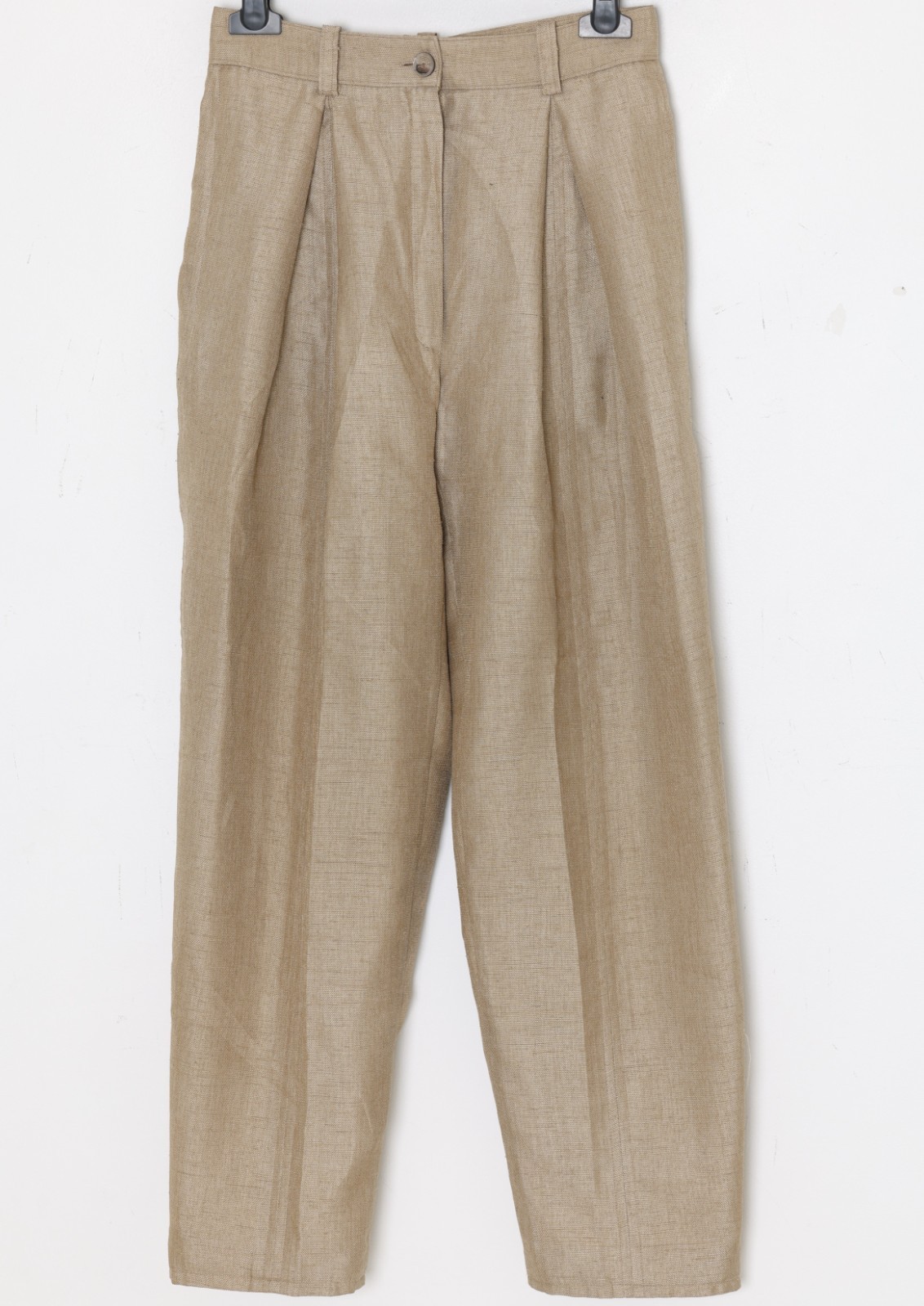1988–1993, Slubbed Plain-Weave High-Rise Deep Double-Forward-Pleat Trousers