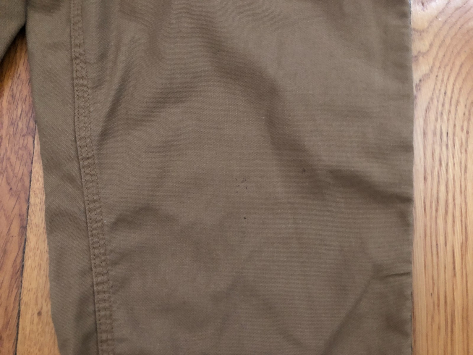 Carhartt Carpenter Brown Dungaree Fit Canvas Work Pants Men Size 32×34