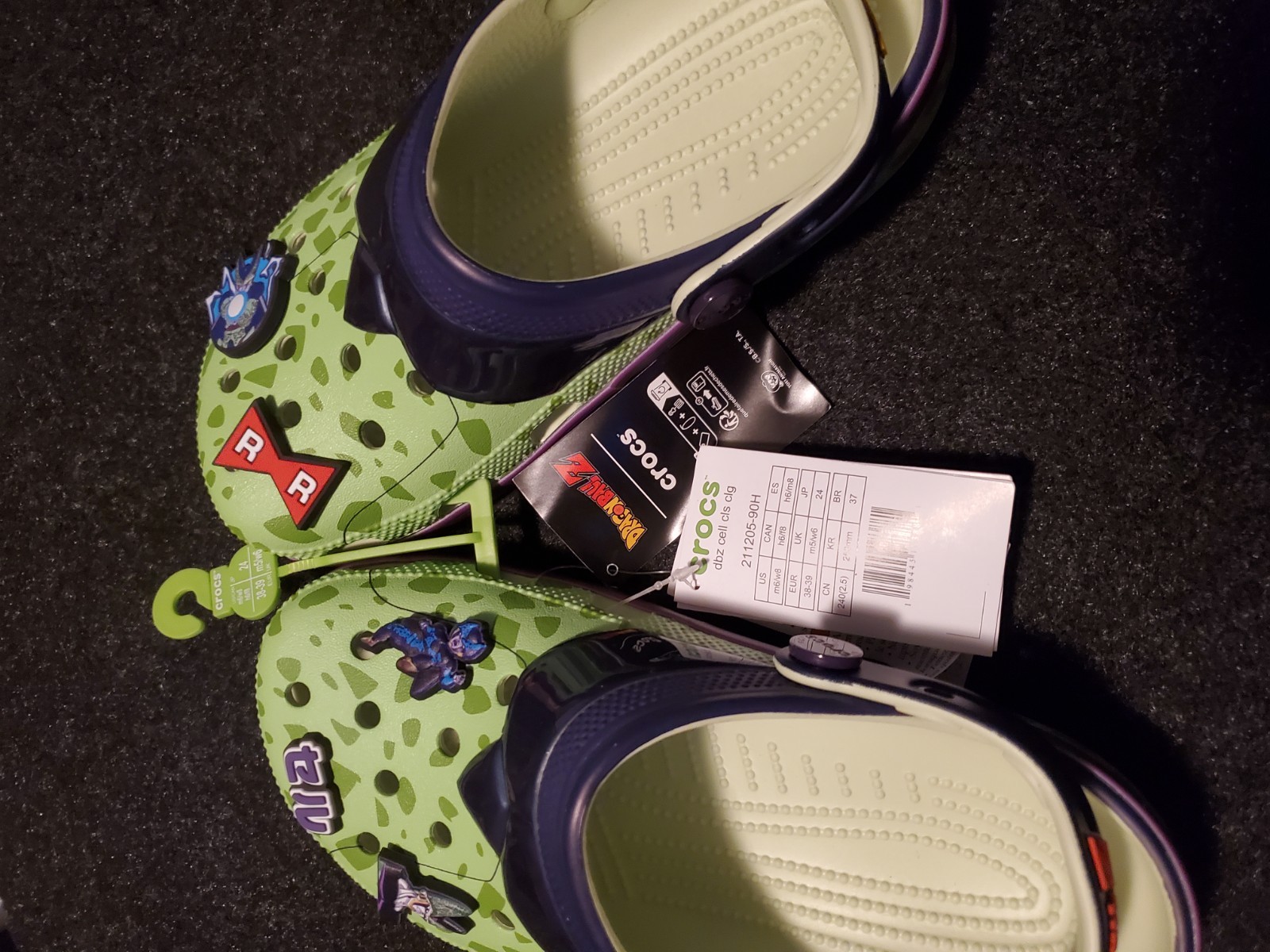 Crocs Dragon Ball Z Cell Classic Clogs Adults Unisex US M6 W8 211205-90H