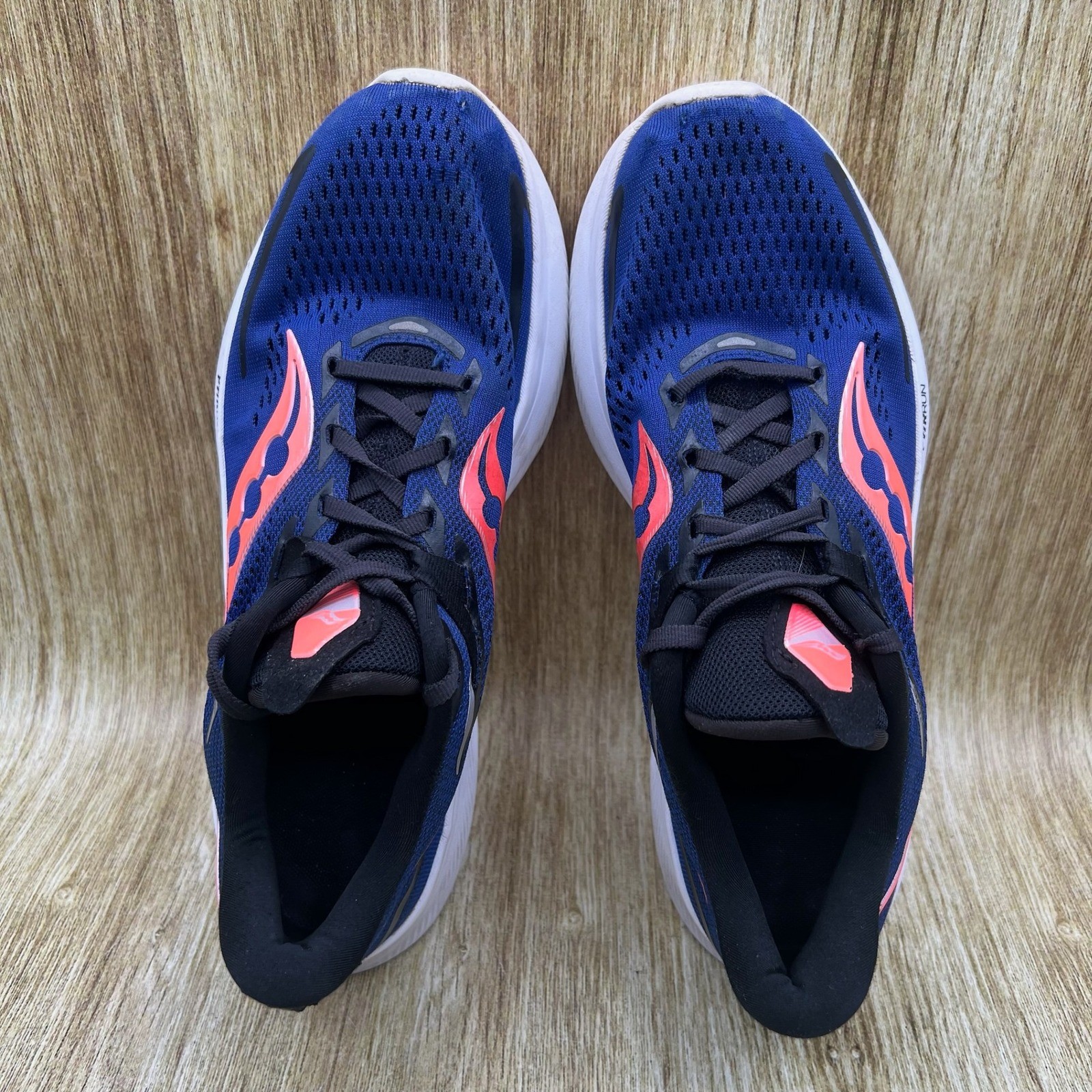 Saucony Ride 15 Men’s Size 9 Blue White Running Shoes Sneakers S20729-16