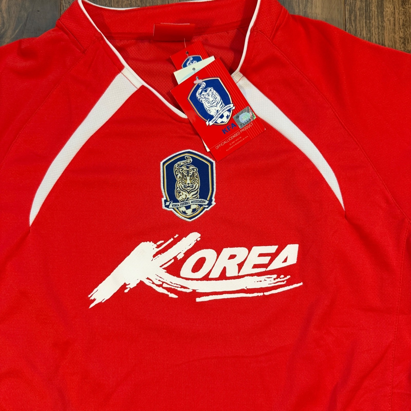 Official South Korea National Team Soccer Jersey Size 95 Red NWT KFA World Cup