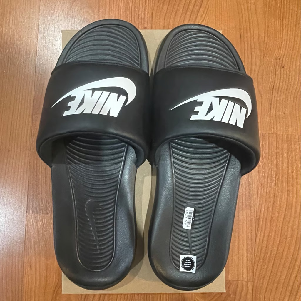Nike Victori One Slide Black White Size 12 Mens Brand New No Box) Ships Tomorrow