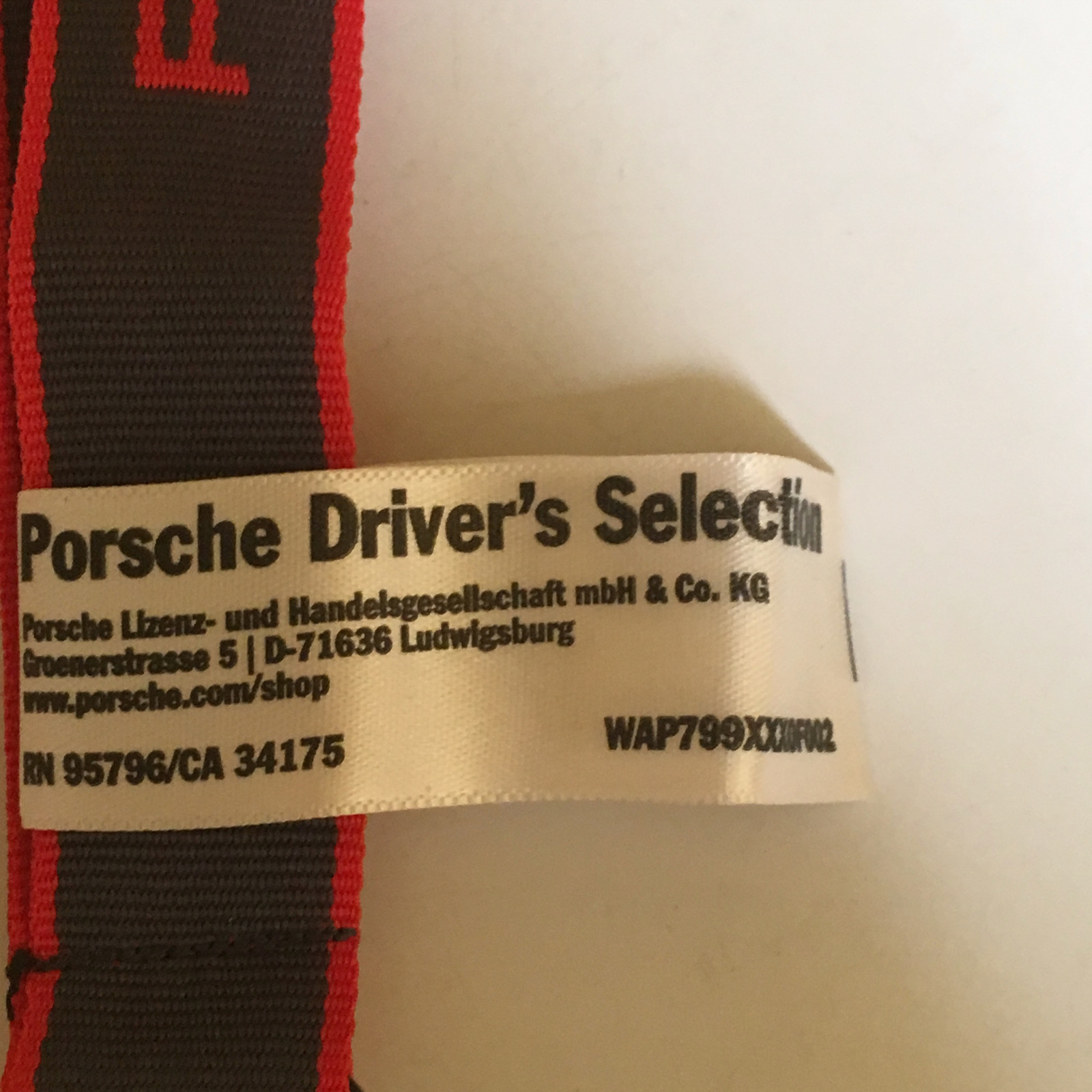 PORSCHE DESIGN PCNA LTD. EDITION PORSCHE RACING LANYARD FOR KEYS/ID FROM 2014.