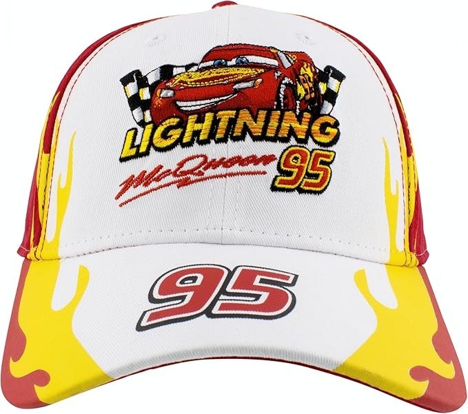 Lightning McQueen Cars Hat for Adults – Disney Pixar Red Racing Cap Ka-Chow Dad