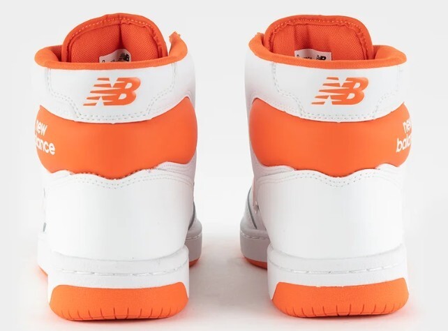 NEW BALANCE 480 SIZE 10 TO 15 MENS WHITE ORANGE BLACK HIGH TOP SNEAKER