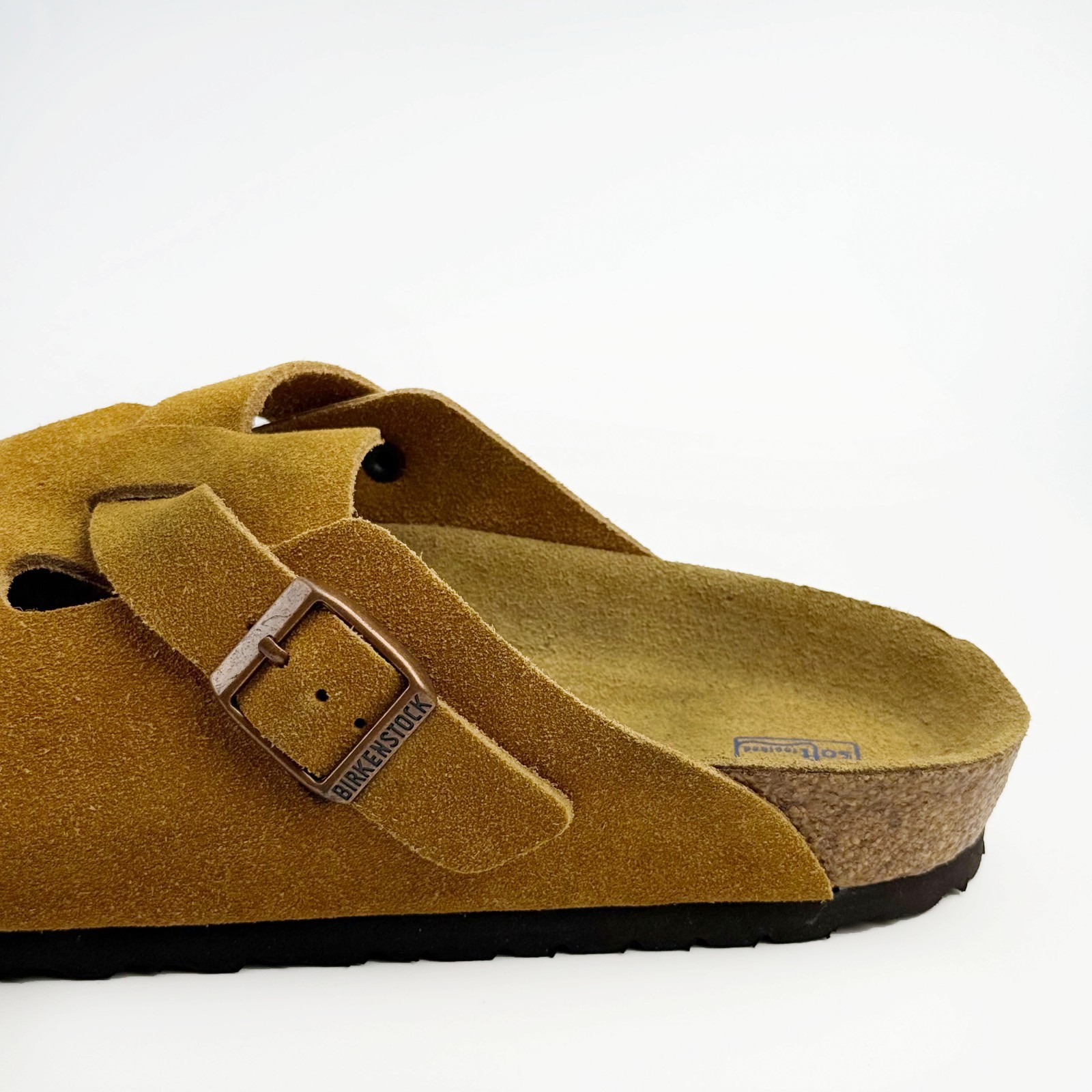 Birkenstock Boston Soft Footbed Suede Leather Mink Clog Unisex Shoes New