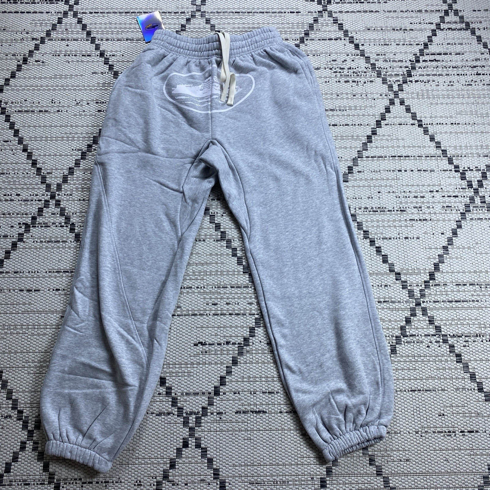 Corteiz Alcatraz Unisex Sweatpant Grey Sz:S NWT