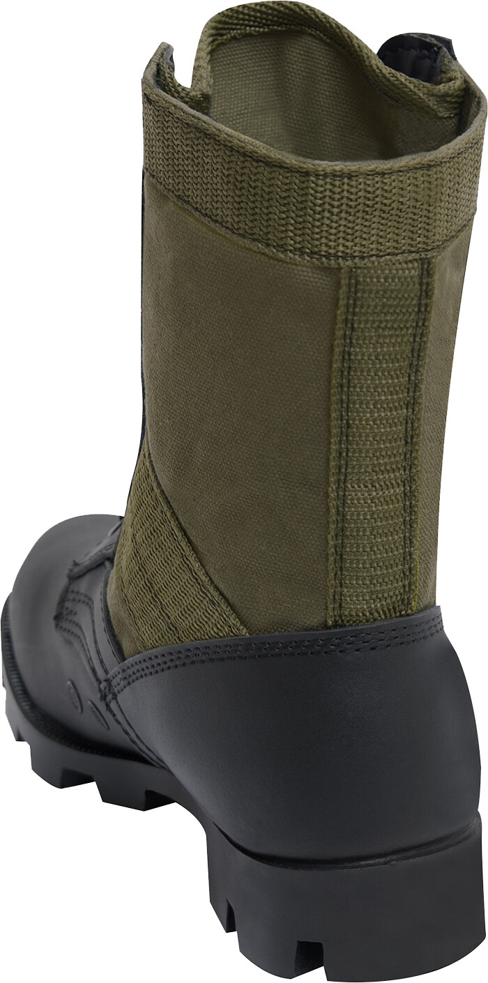 Olive Drab Jungle Boots Military Tactical Combat Boots 8″ High Leather & Canvas