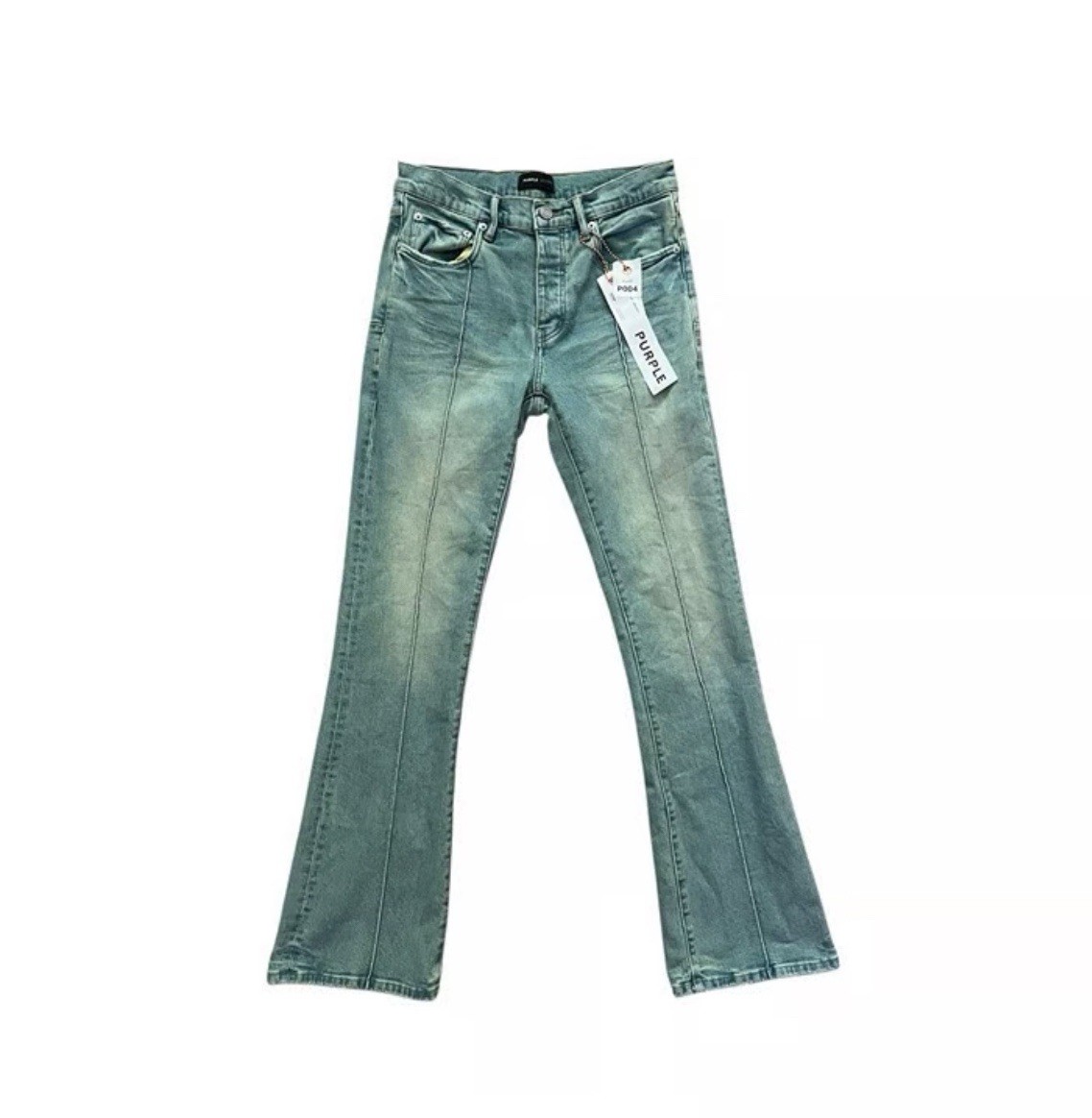 Purple Brand Jeans Men Slim Fit Low Rise With Flare Blue P004 $295 Size 33/32