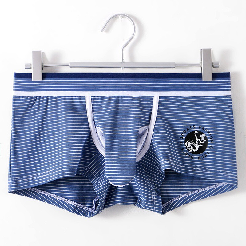 Men’s Underwear Mesh Breathable U Pouch Cotton Panties Elephant Nose Boxer Trunk