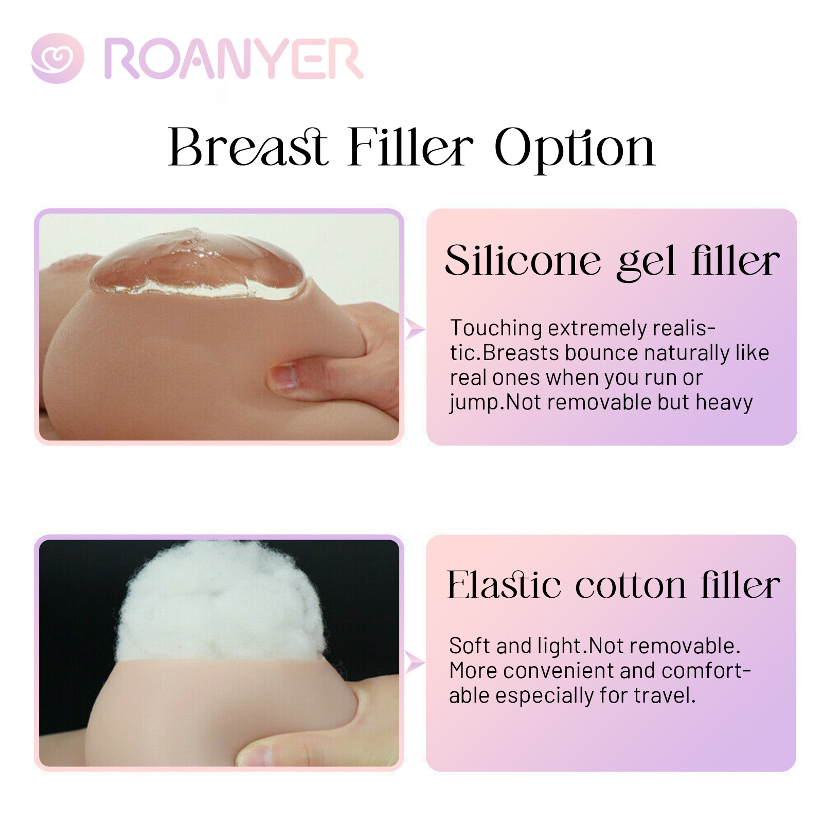 Roanyer False Boobs Silicone G Cup Tube Top Breast for Crossdresser Drag Queen