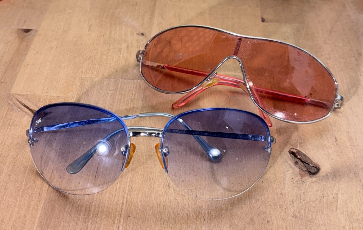 Lot Of 2 Sunglasses Dolce & Gabbana 2023 & Max Mara 120 MM 119/S YB7 99-01