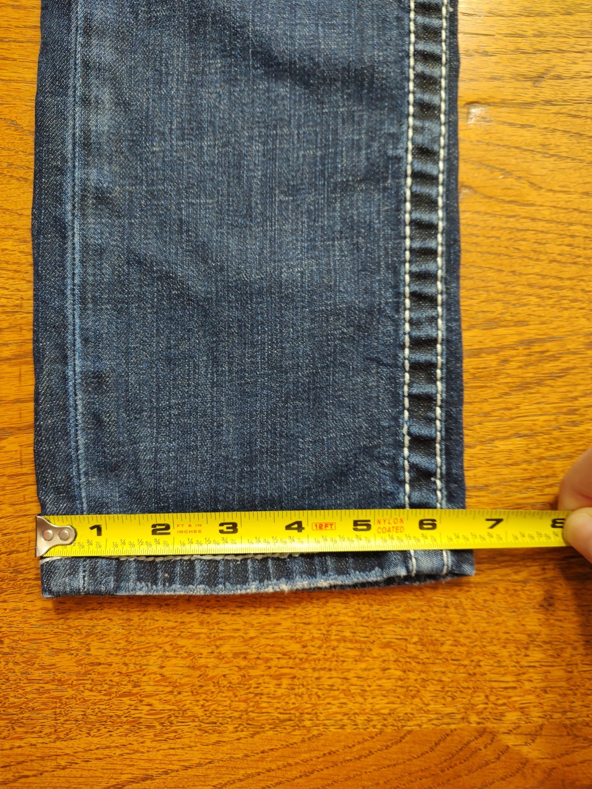 BKE Alec Straight Mens Tag 27×30 Blue Denim Jeans Slim Straight Jeans