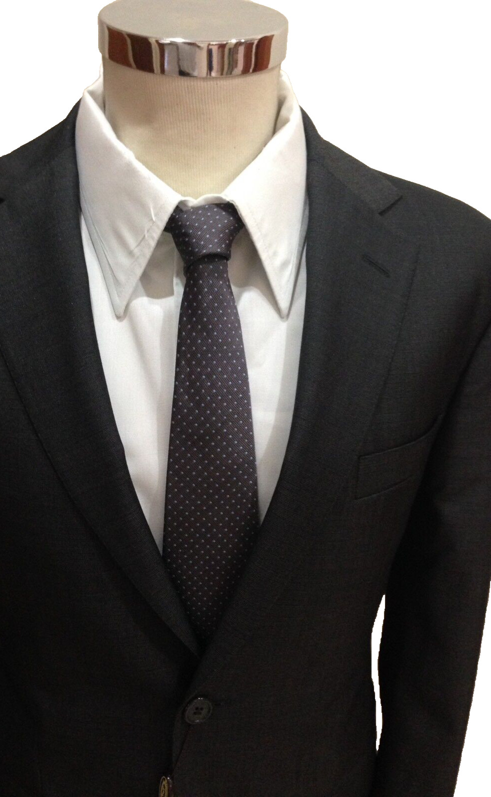 Men’s Dark Gray Fresco Wool Drop7 Suit Jacket 46 48 50 52 54 56 58