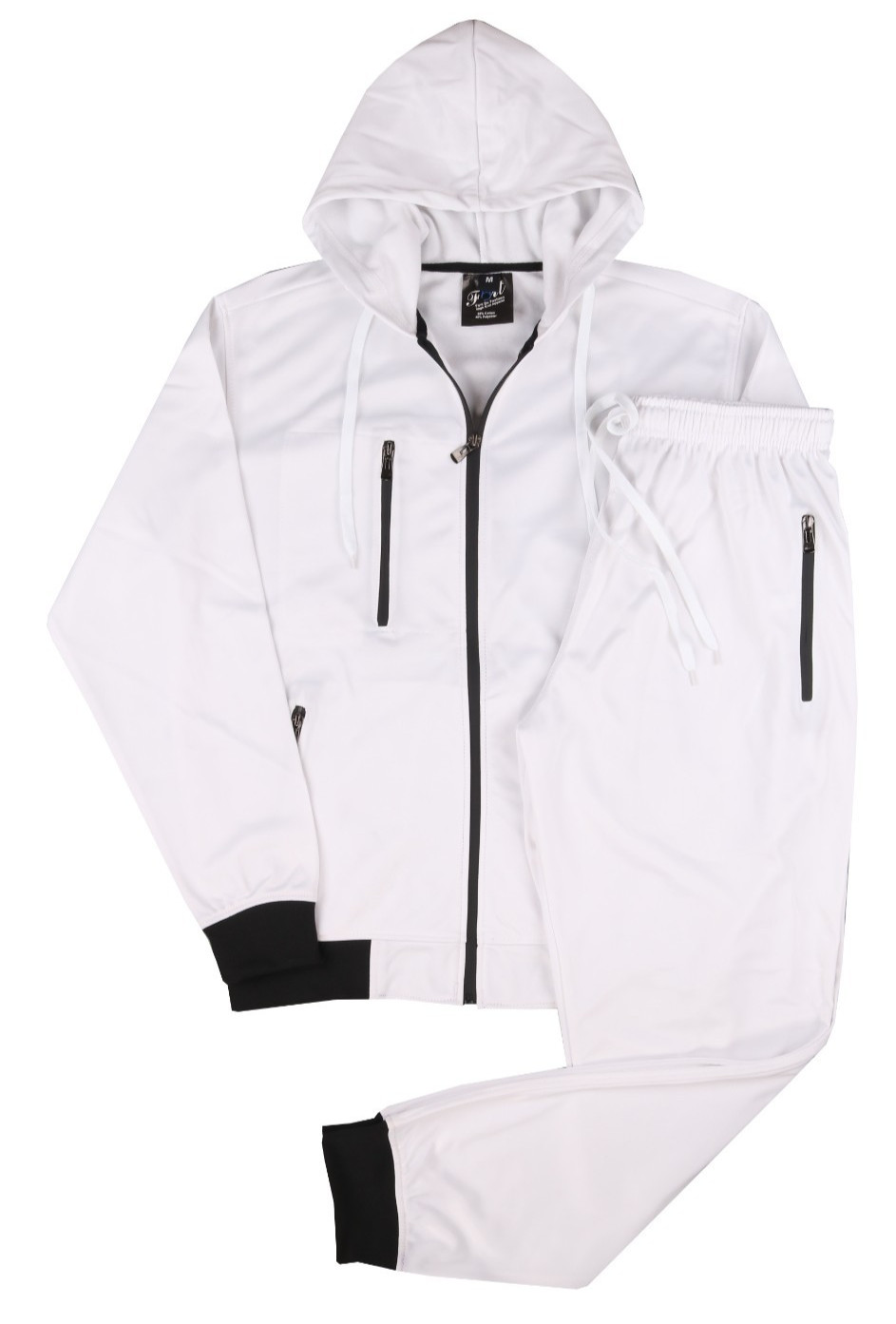 MEN 2TONE SPRING JOGGER TRACKSUIT GYM JOGGING ACTIVEWEAR S M L XL 2XL 3XL 4XL