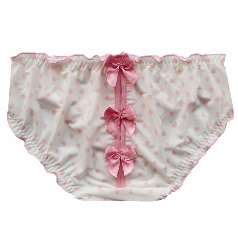 3 Pack Lot Sexy Girls Womens Panties Briefs Rullfle Underwear Lingeries Sissy