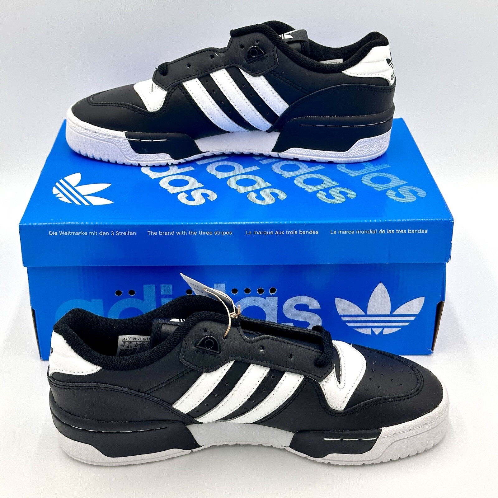 Adidas Originals Rivalry Low Black White FZ6327 Men’s Sz 6-12 Classic Basketball