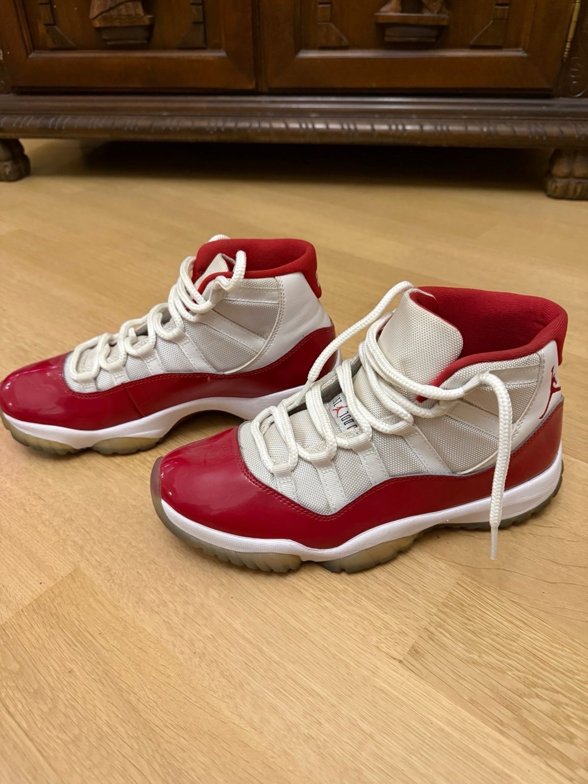 Jordan Air 11 Cherry Red Sneakers Size 9.5