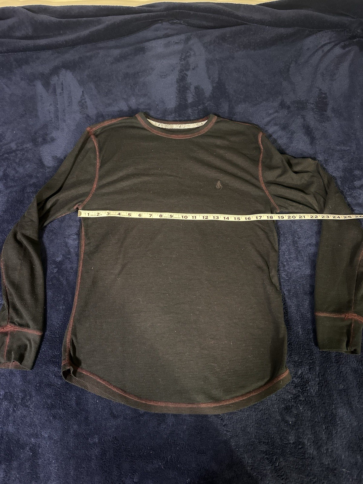 Volcom Red Thermal Long Sleeve Shirt Medium