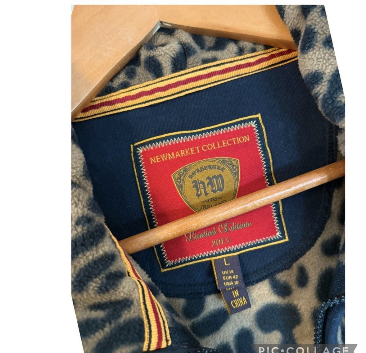 Horseware Ireland Leopard Microfiber Fleece Jacket Equestrian Riding Barn Layer