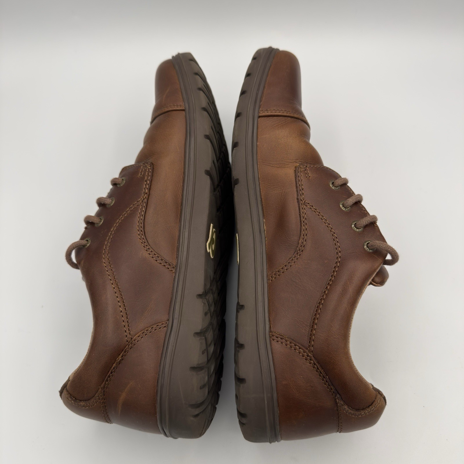 Lems Nine2Five Shoes Men’s 10 Brown Mocha Leather Oxford Barefoot Shoe $160