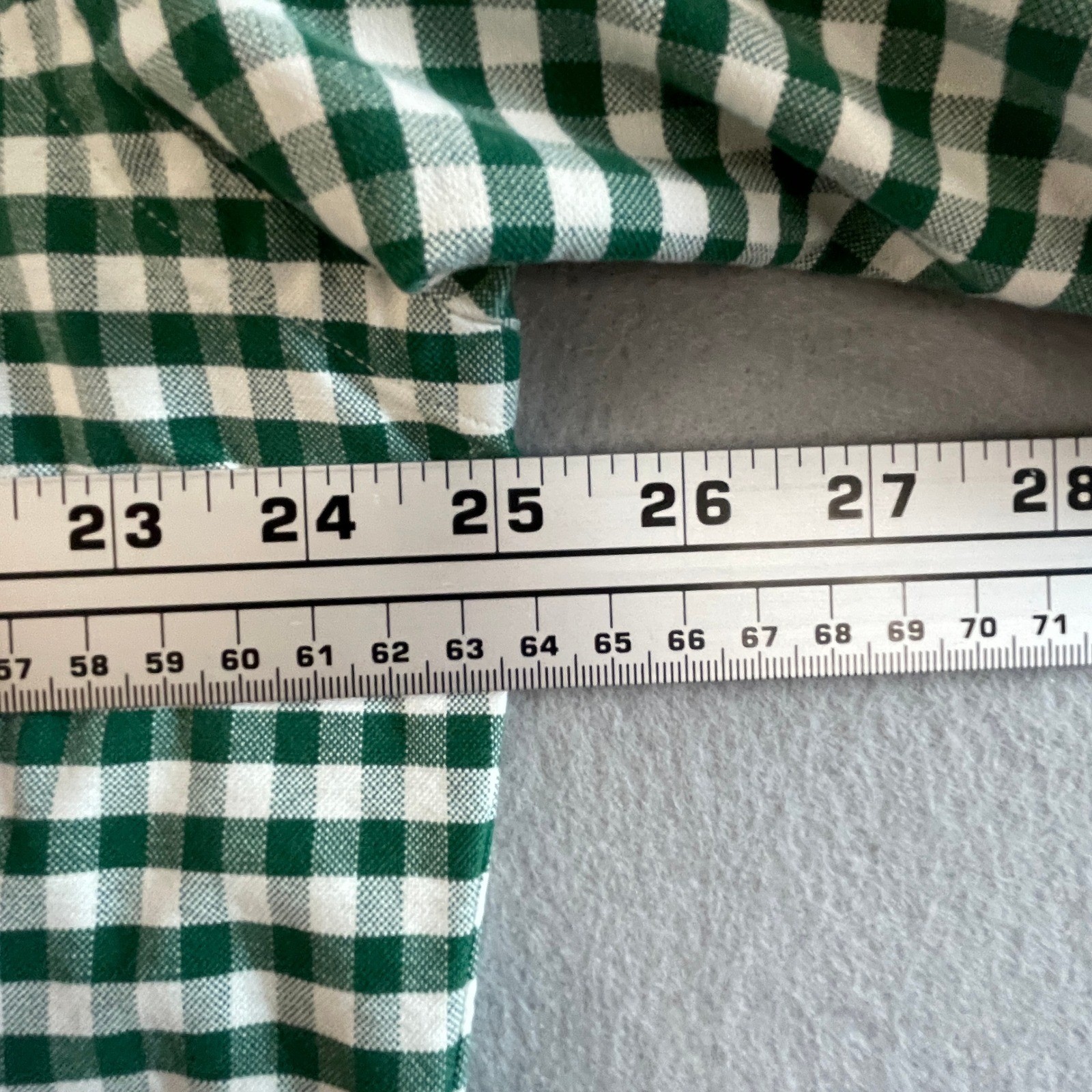 Ralph Lauren Mens Gingham Check Button Down Shirt Green White Cotton