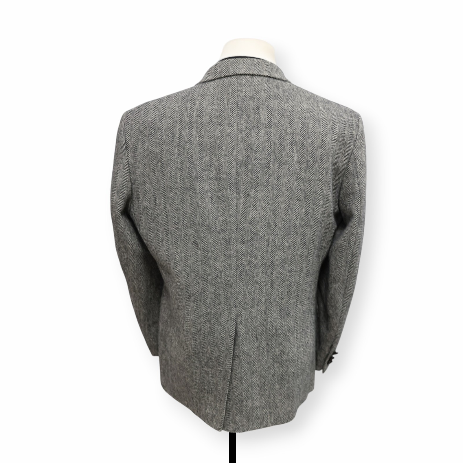 DEANSGATE VINTAGE TWEED mens gray HERRINGBONE sport coat suit jacket blazer 44 R