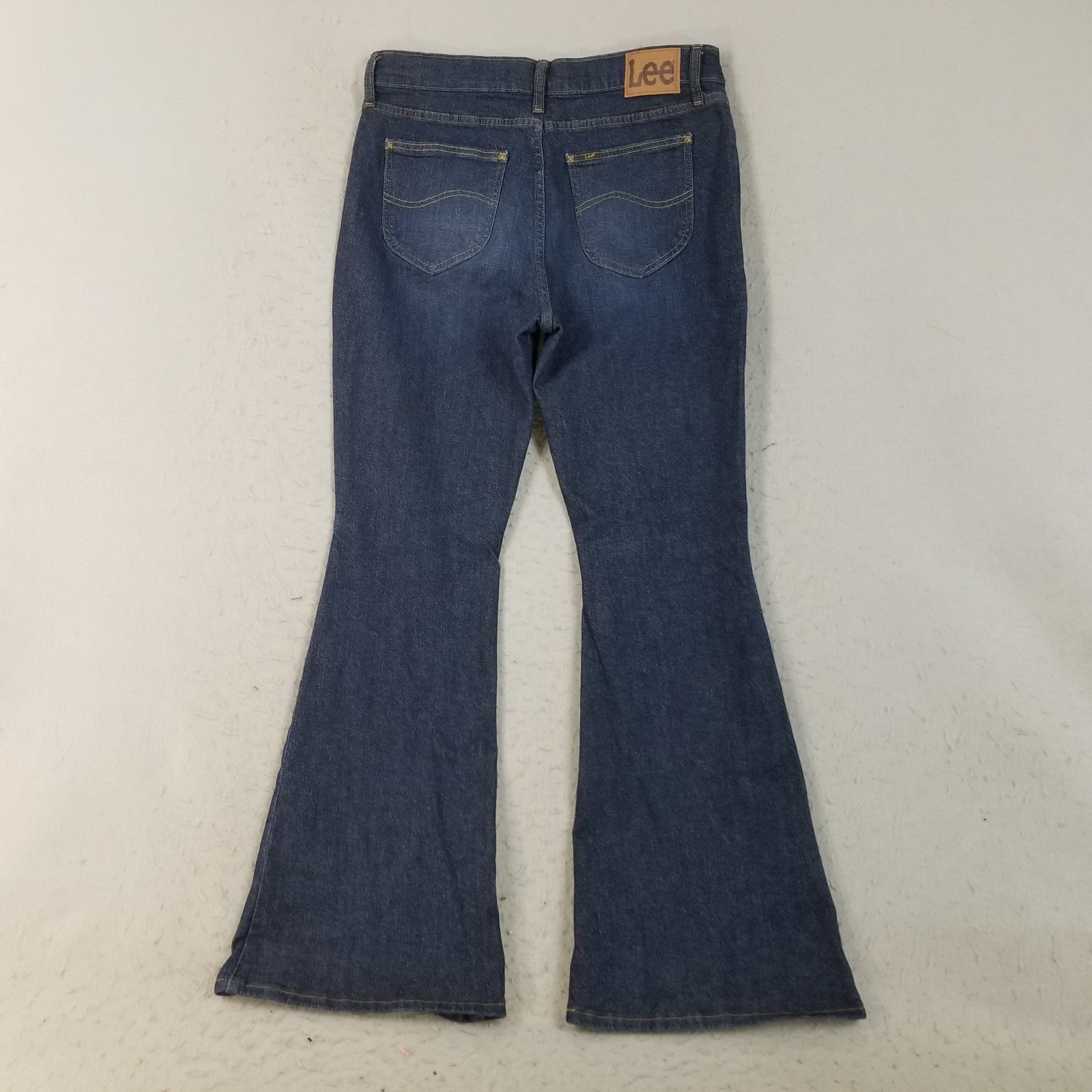 Lee Jeans Women 14M Blue Flare Leg Denim Smarter Fit 112339762 Bell Bottom