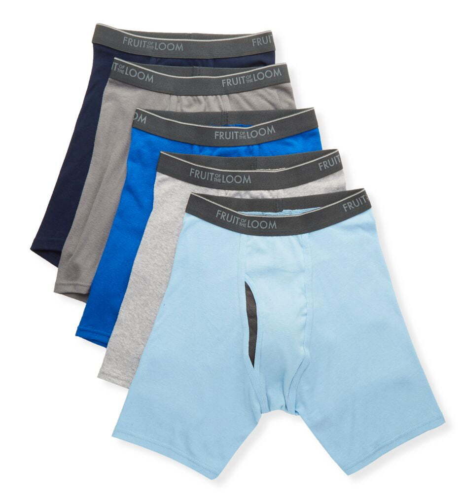 Fruit Of The Loom Men’s Coolzone Fly Assorted Boxer Briefs – 5 Pack