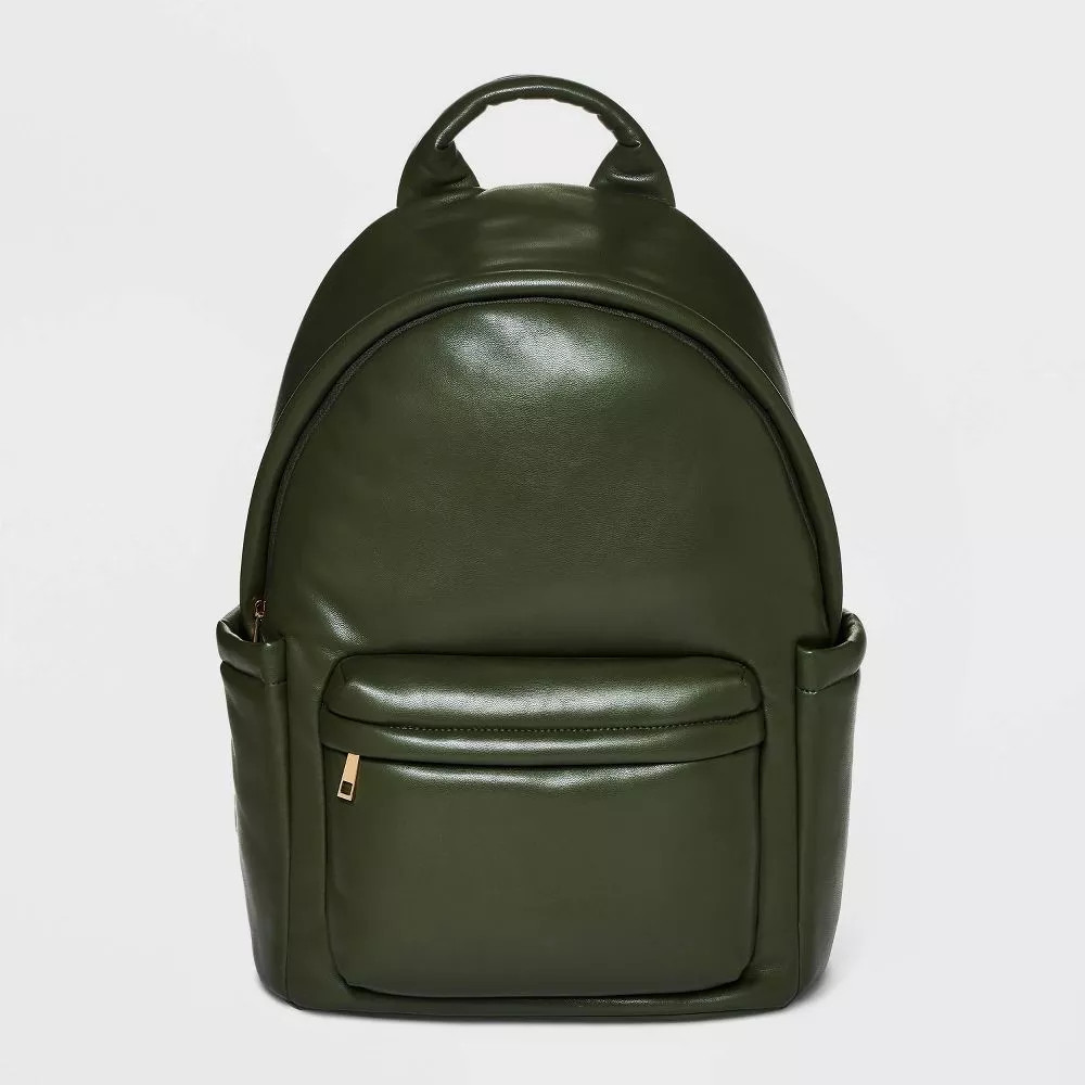 A New Day 18.5″ Puff Dome Backpack with Laptop Sleeve – Green